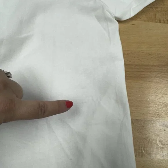 Pomander Place by Tuckernuck White Finley Flutter Sleeve Dress sz L Mini Length - Picture 9 of 11